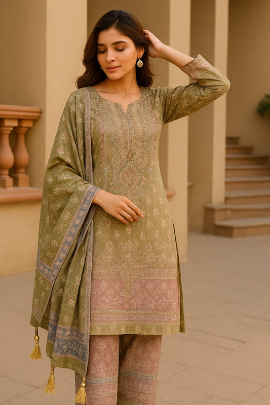 JAPAN style embroidery with gota dupatta and crystal work